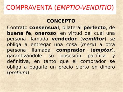 Emptio venditio I .